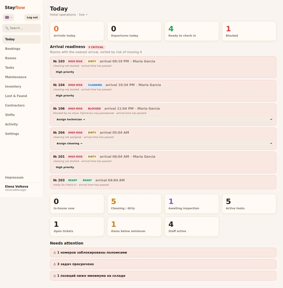 Stayflow screenshot